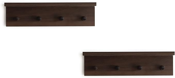 Entrance Coat Rack ,Coat Hooks, Wall-Mounted Wooden Hook Rack, Wall-Mounted - Image 6