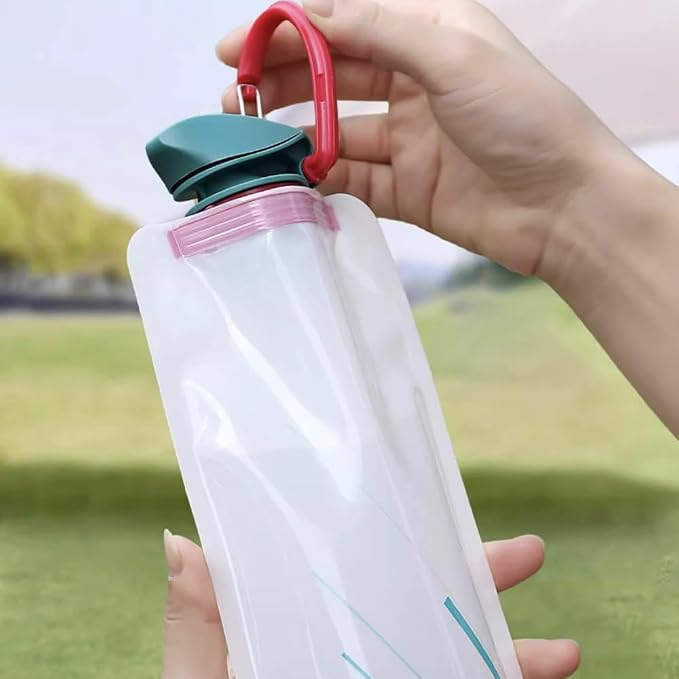 OULIGET Collapsible Water Bottles, Compact Bottle Folds Flat - Image 6