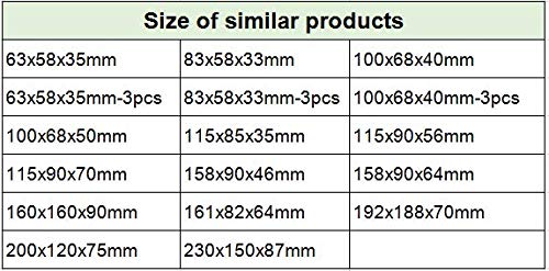 YXQ 100x68x50mm Clear Cover Junction Box Waterproof ABS Project Case Enclosure - Image 5
