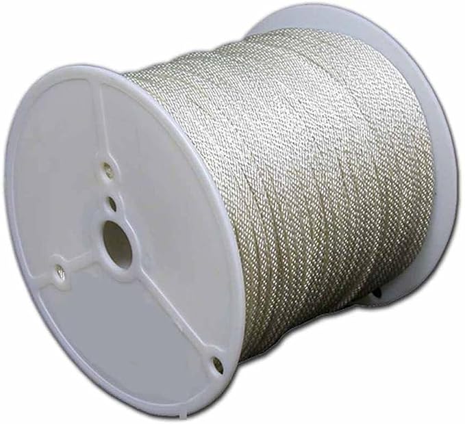 T.W . Evans Cordage 1/2" Solid Braid Nylon Rope 500' Spool by T.W+.+Evans+Cordage+Co.