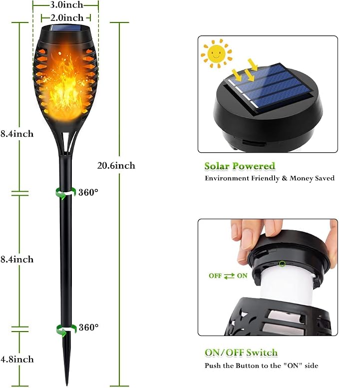 LNRYY Outdoor Solar Lights, Solar Garden Lights Waterproof - Image 6