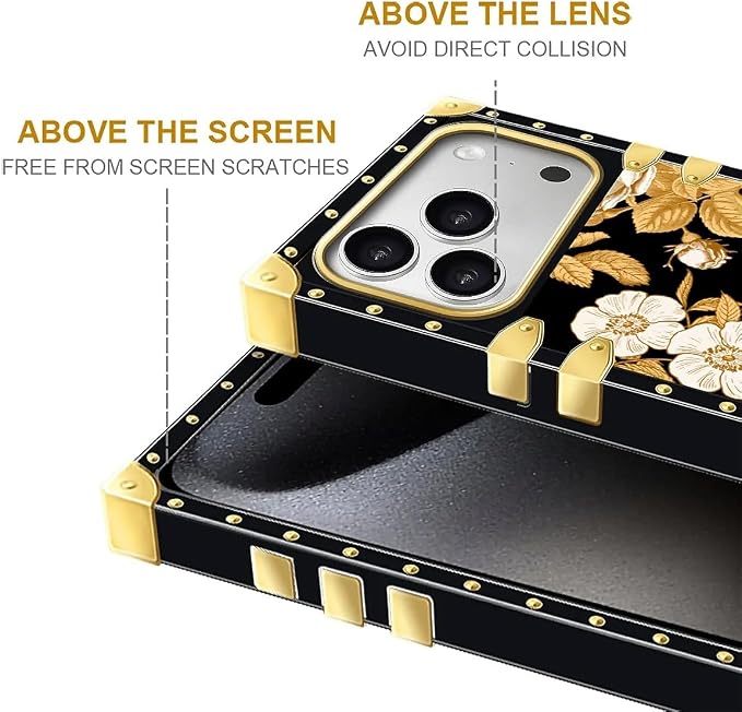 for iPhone 17 Pro Case Luxury Golden Decoration - Image 7