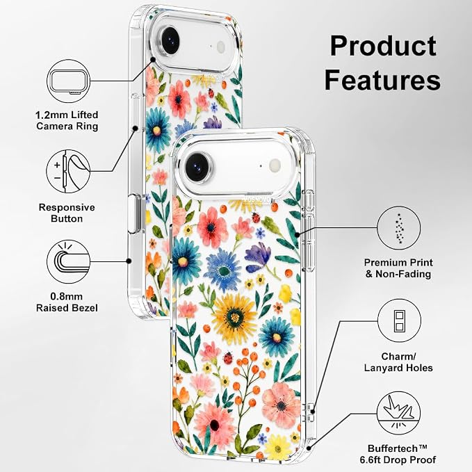MOSNOVO for iPhone Air Case, Shockproof Military-Grade Protection 6.6ft Drop - Image 7