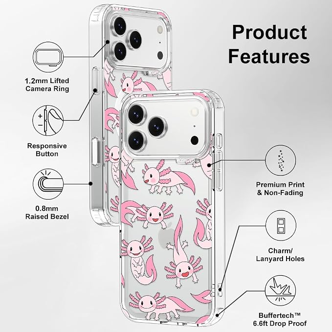 MOSNOVO for iPhone 17 Pro Max Case | Military Grade 6.6ft Drop Tested | Camera - Image 7