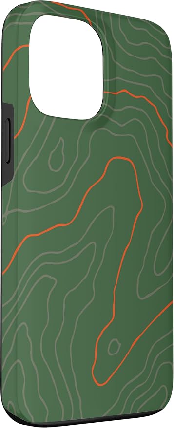 Backcountry Topo Guide Orange Lines Topographical Map Case - Image 3