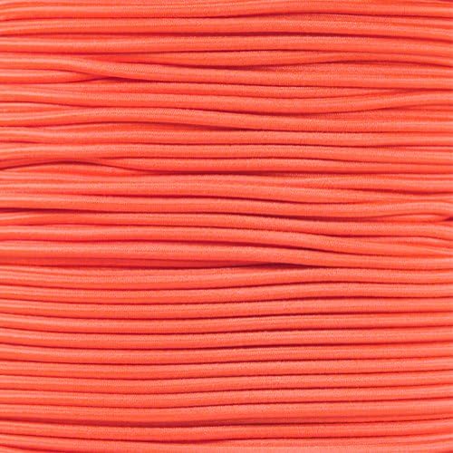Neon Orange - 1/8 Shock Cord 10' by ParacordPlanet
