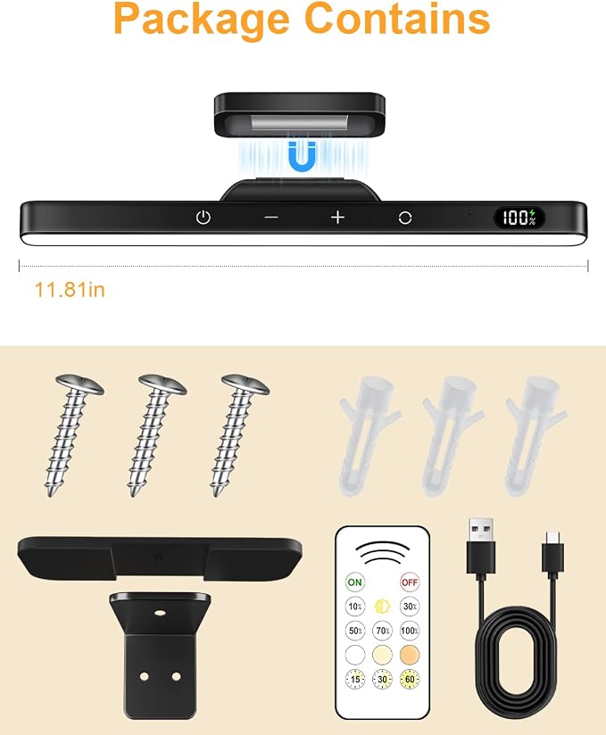 WILLED 5W Picture Lights, 3 Colors Rechargeable Battery Operated Picture Frame - Image 8