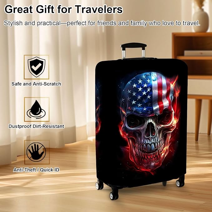 Luggage Cover Protector for 22-24 Inch Suitcases, TSA Approved Elastic Travel - Image 7