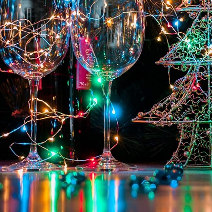 Brightown 12 Pack Multi-Color Fairy Lights Battery Operated - 7ft 20 LED - Image 7