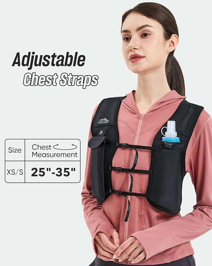 Zelvot 2 Pack Running Vest Soft Flask, BPA-Free 500ml Collapsible Water Bottle - Image 7