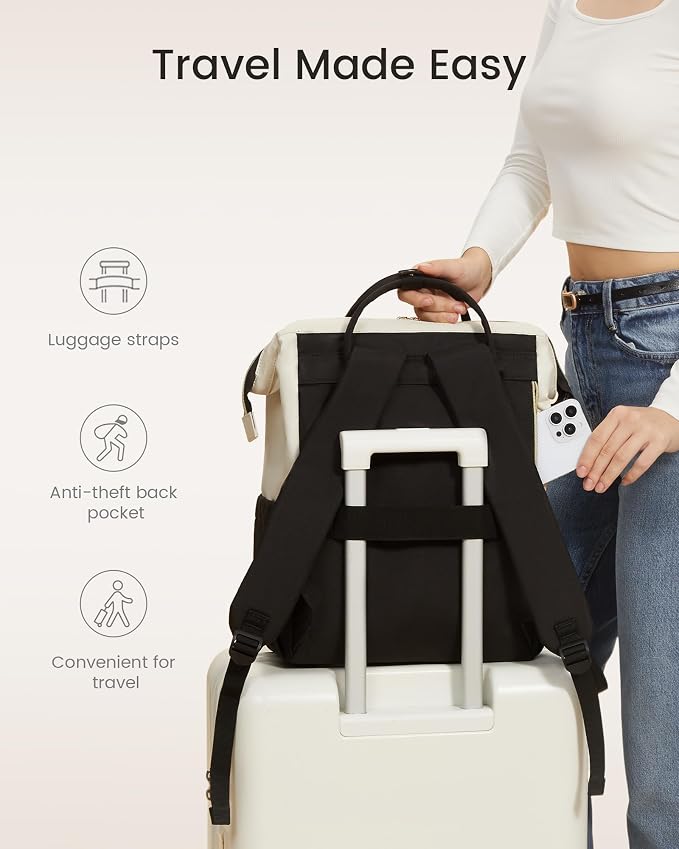 LOVEVOOK Laptop Backpack for Women, 18 Inch Work Business Backpacks Purse - Image 8