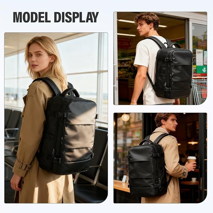 Vacuum Backpack Travel with Pump, Water Resistant Airbag Travel Backpack - Image 8