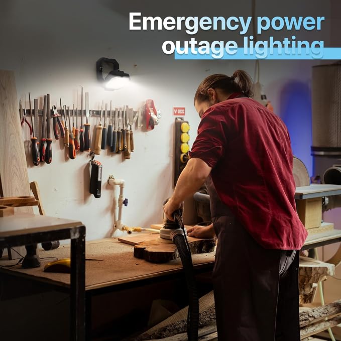 HYPERLITE Rechargeable Work Light 2pack 40W 4000Lumens, Hanging Hook Folding - Image 9