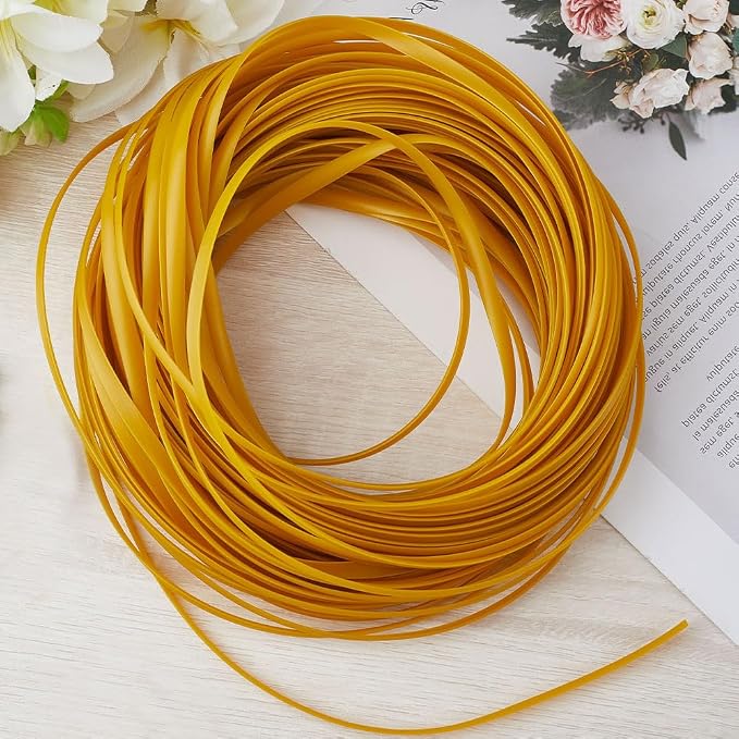 GORGECRAFT 30m*5mm Rattan Weaving Wicker Outdoor Wicker Repair Kit Yellow - Image 7