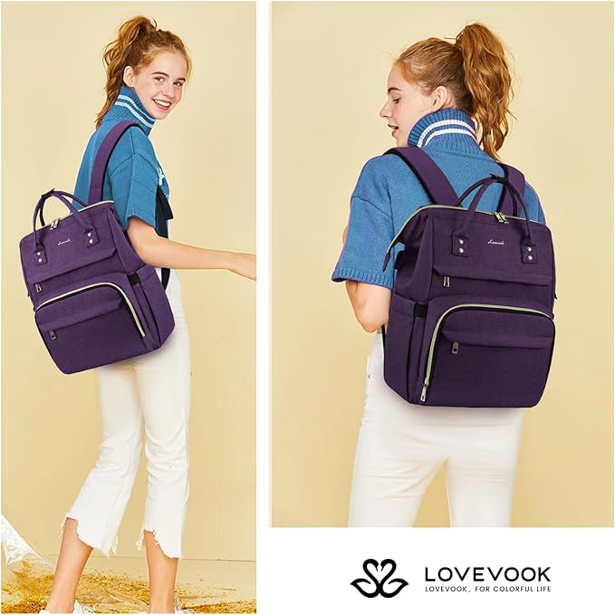 LOVEVOOK Laptop Backpack for Women, 15.6 Inch Professional Womens Travel - Image 7