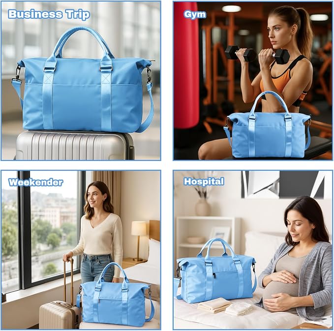 Weekender Duffel Bags for Women, Travel Totes Bag for Airplane Essentials - Image 7