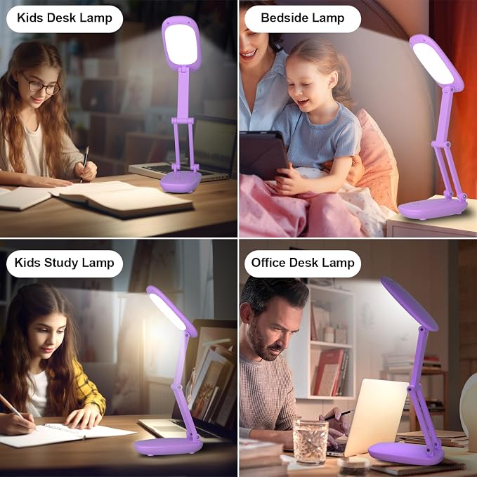 Akejrym LED Desk Lamp for Office Home & Battery Operated Lamp Rechargeable Lamp - Image 7