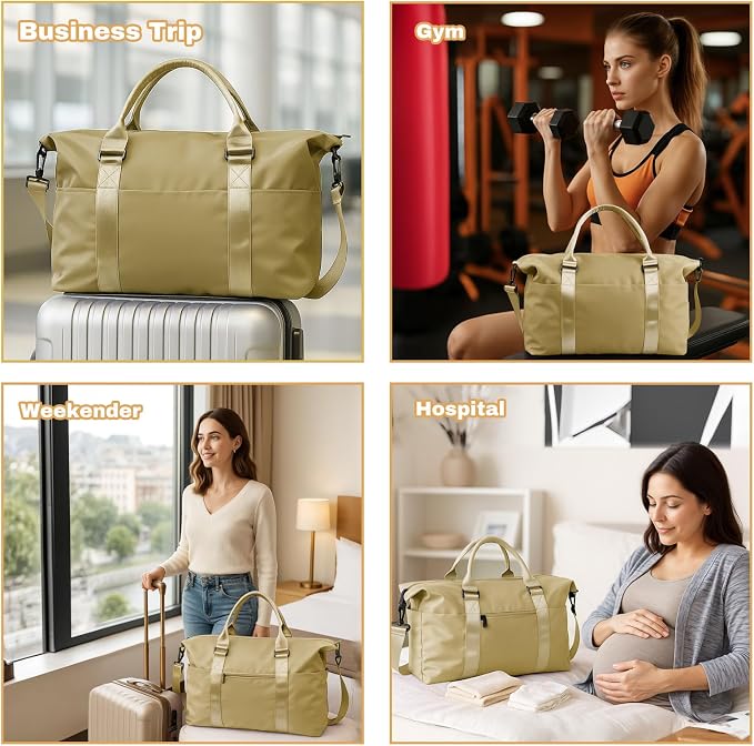Weekender Duffel Bags for Women, Travel Totes Bag for Airplane Essentials - Image 7