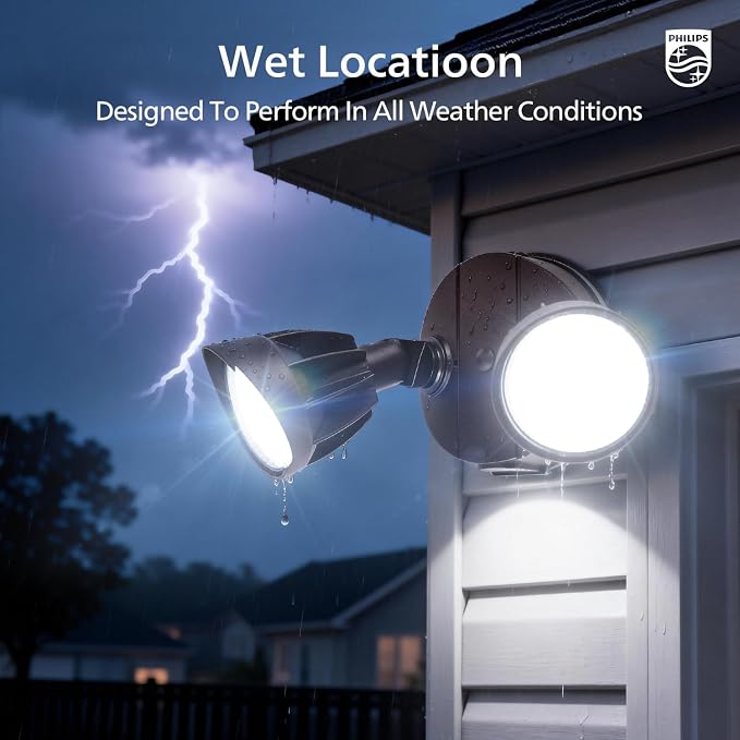 Philips 44W 3500LM LED Security Flood Light Outdoor,Switch Controlled - Image 8