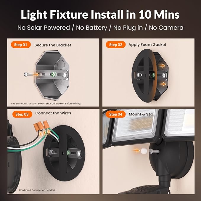 LEPOWER-TEC Zero Blind Spots Outdoor Security Light - Image 9