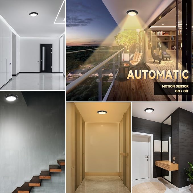 ECOELER Motion Sensor Ceiling Light, 3CCT Selectable Motion Detector Disk Lights - Image 8