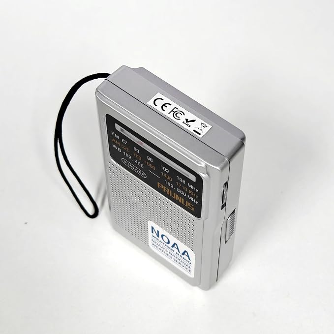 PRUNUS J161 NOAA Weather Radio AM FM, Battery Operated Radio - Image 7