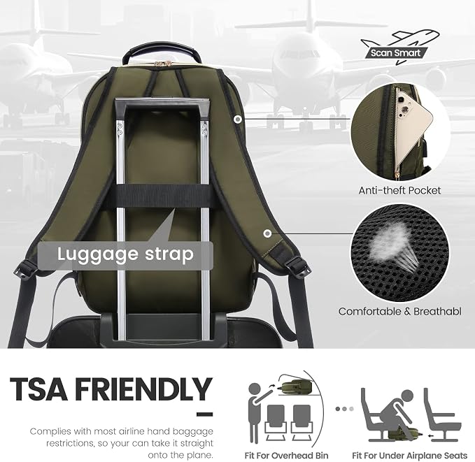 LOVEVOOK Laptop Backpack for Women 15.6 inch, Cute Womens Travel Backpack Purse - Image 6