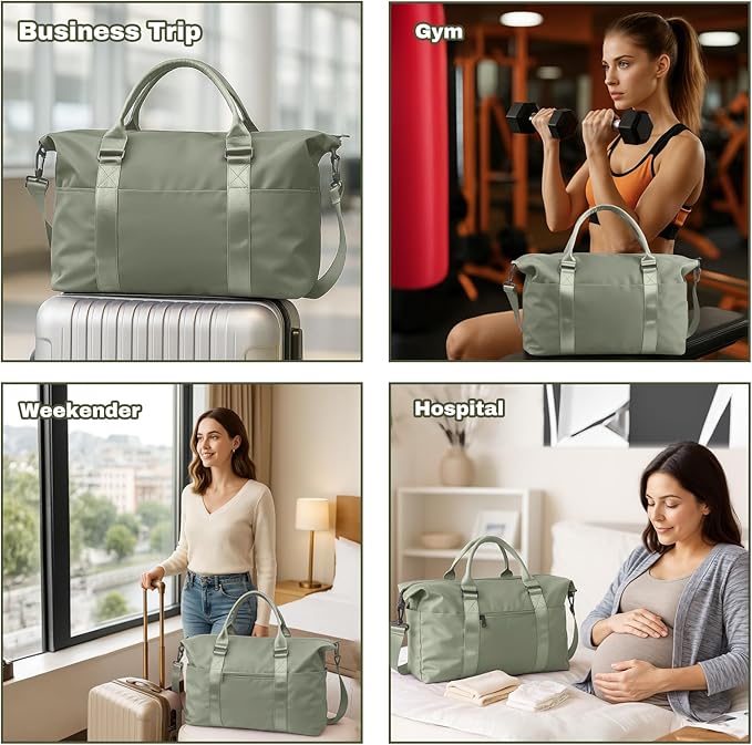 Weekender Duffel Bags for Women, Travel Totes Bag for Airplane Essentials - Image 7