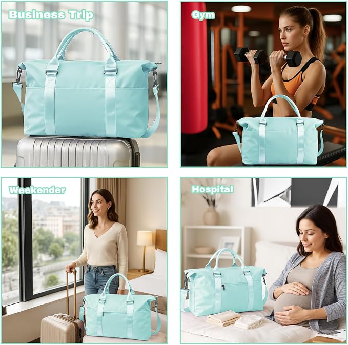 Weekender Duffel Bags for Women, Travel Totes Bag for Airplane Essentials - Image 7