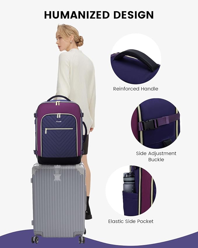 LOVEVOOK Large Travel Backpack for Women, TSA Carry on Backpack for Airplanes - Image 8