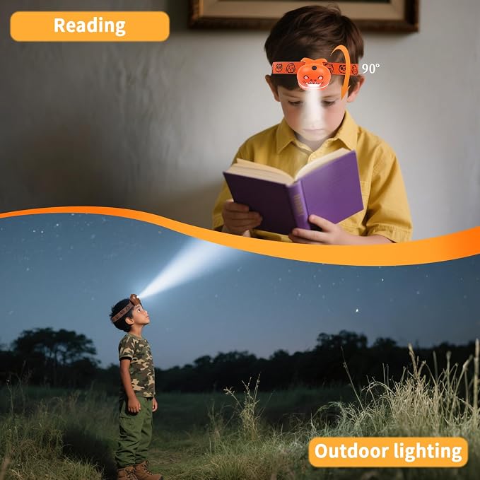KunHe 8 Pack LED Kids Headlamp - Image 9