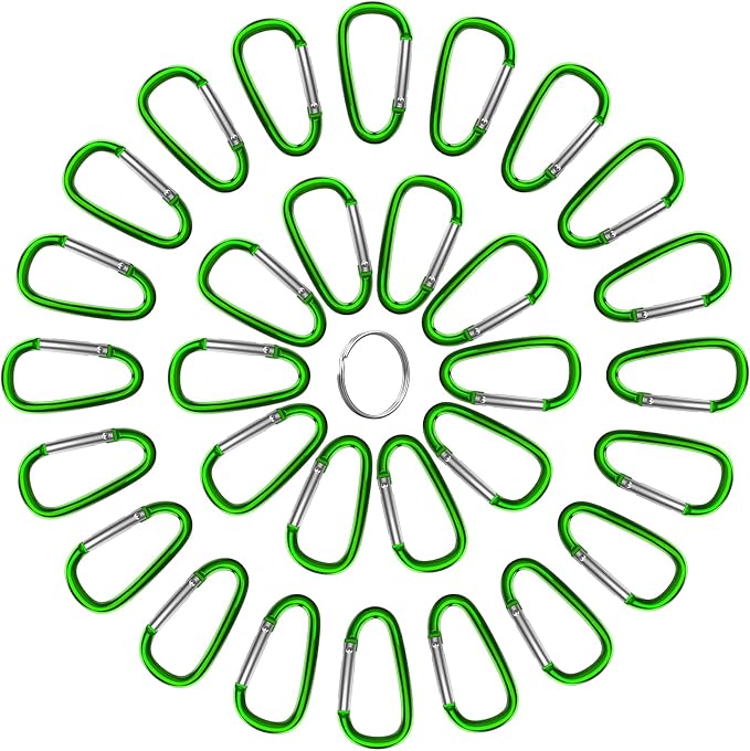 30PCS Aluminum Carabiner Clips - Image 5