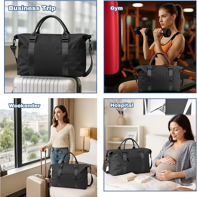 Weekender Duffel Bags for Women, Travel Totes Bag for Airplane Essentials - Image 7