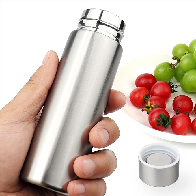 Cute Small Water Bottle, 4.4 Fl. Oz, Mini Slim Flask - Image 9