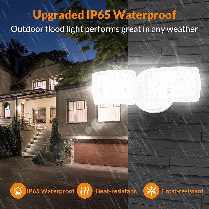 LEPOWER 28W 3000LM LED Security Flood Light Outdoor, Switch Controlled - Image 7