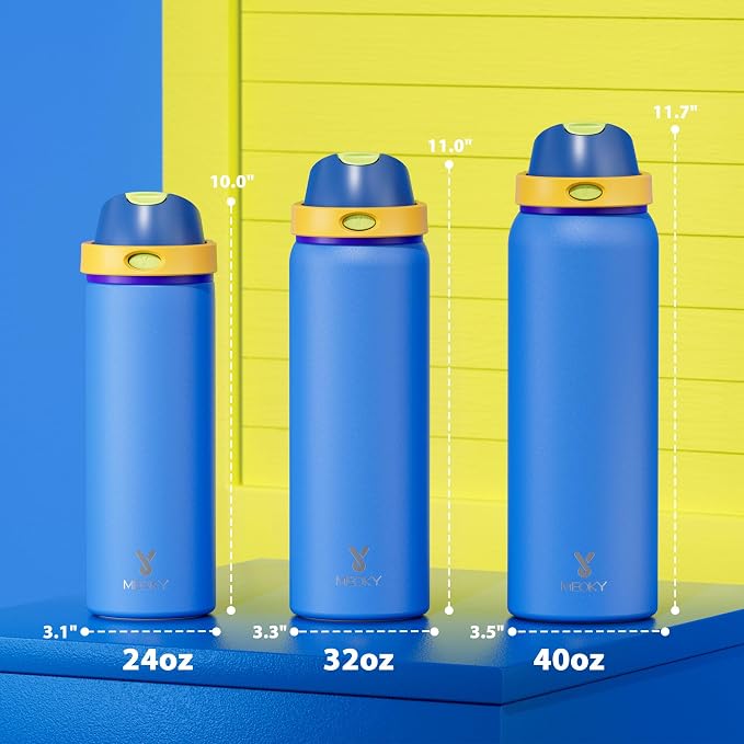 32 oz Insulated Water Bottle for Men: Meoky Stainless Steel Water Bottle - Image 3