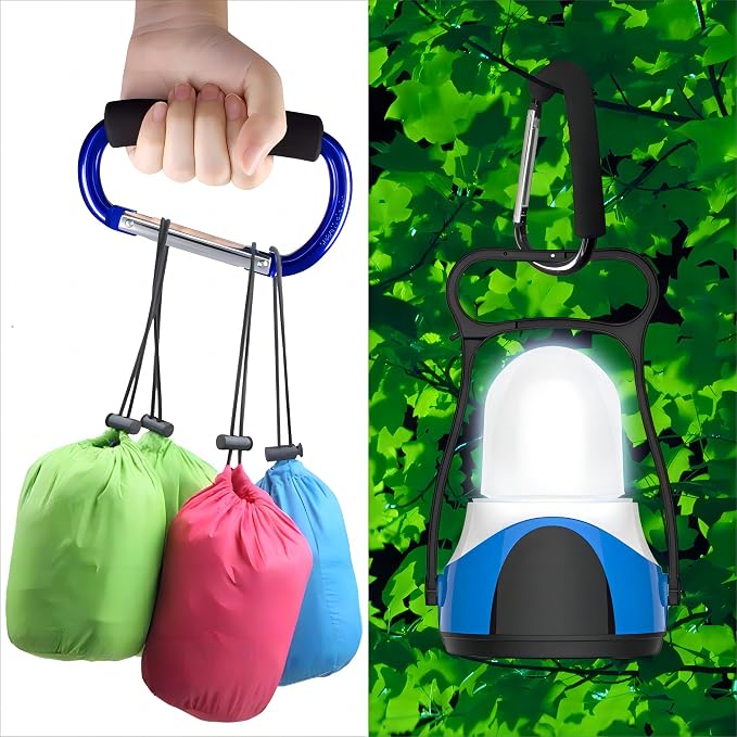 3PCS Stroller Hooks,5.2'' Large Carabiner Clip - Image 6