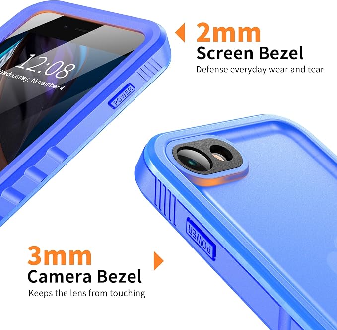 Cozycase Waterproof Case for iPhone SE 3rd 2022/iPhone SE 2nd 2020/iPhone 7/8 - Image 8