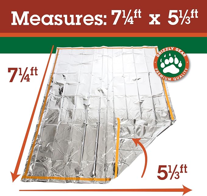 Emergency Thermal Mylar 2 Person Sleeping Bags -Ultra Compact - Image 4