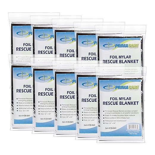 Primacare CB-6841-CS Emergency Foil Mylar Thermal Blanket - Image 10
