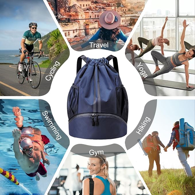 Hoedia Sports Drawstring Backpack - Image 9