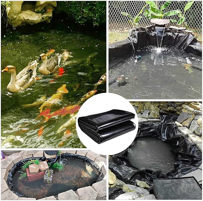 ToLanbbt Pond Liner 13 x 20 Ft HDPE Pond Liners, 20 Mil UV Resistant Preformed - Image 6