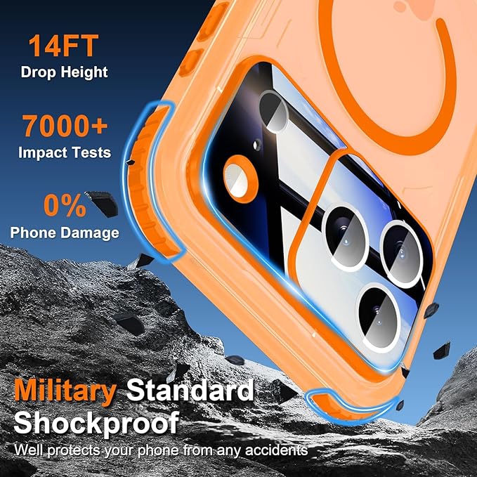 WIFORT for iPhone 17 Pro Max Waterproof Case, - Image 9