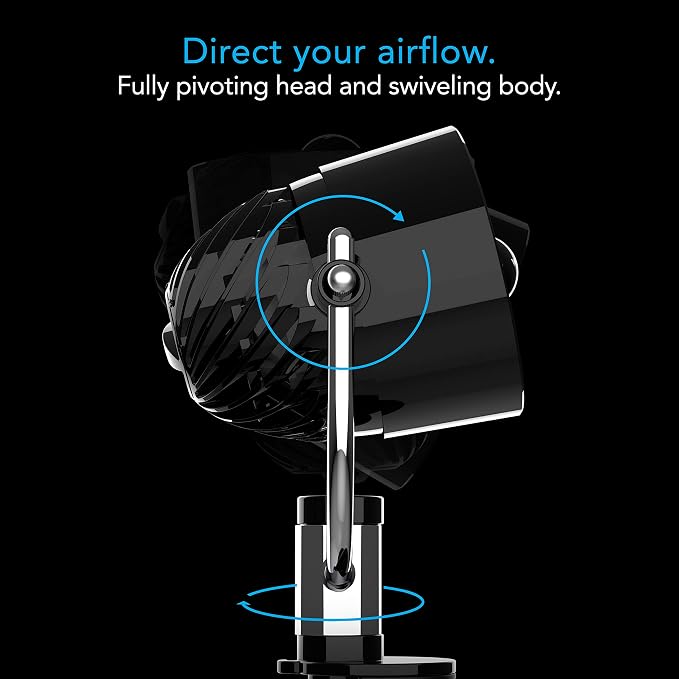 Vornado Pivot Clip Personal Air Circulator, Portable Desk Fan - Image 7