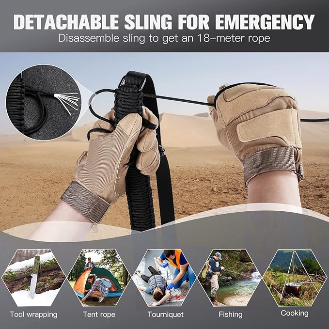 VVAAGG Two-Point Paracord Rifle Sling - Image 7