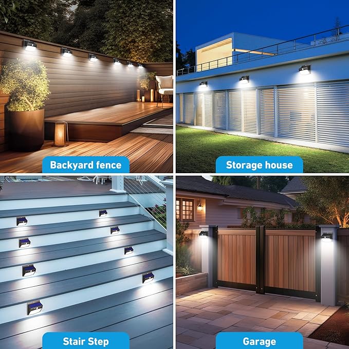 Peasur 20 Packs Solar Outdoor Lights Motion Sensor Solar Security Light - Image 7