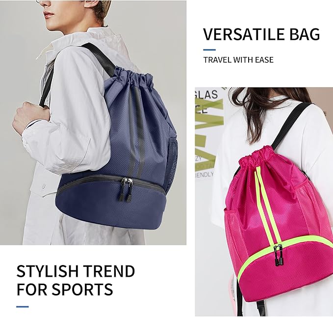 JELUTAR Drawstring Backpack Gym Bag - Image 7