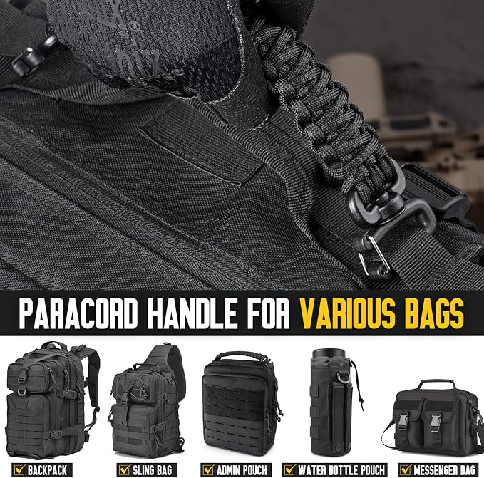 Tactical Paracord Handle,9-core Weaving Paracord Strap - Image 7