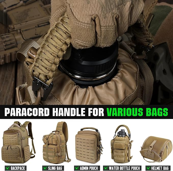 Tactical Paracord Handle,9-core Weaving Paracord Strap - Image 7