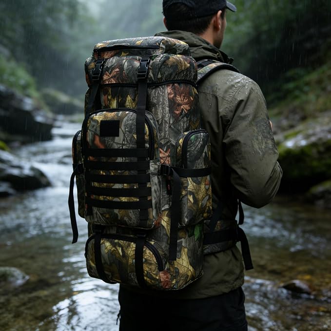 Hiking Backpack for Men 70L/100L Camping Backpack Military Rucksack Molle 3 - Image 8